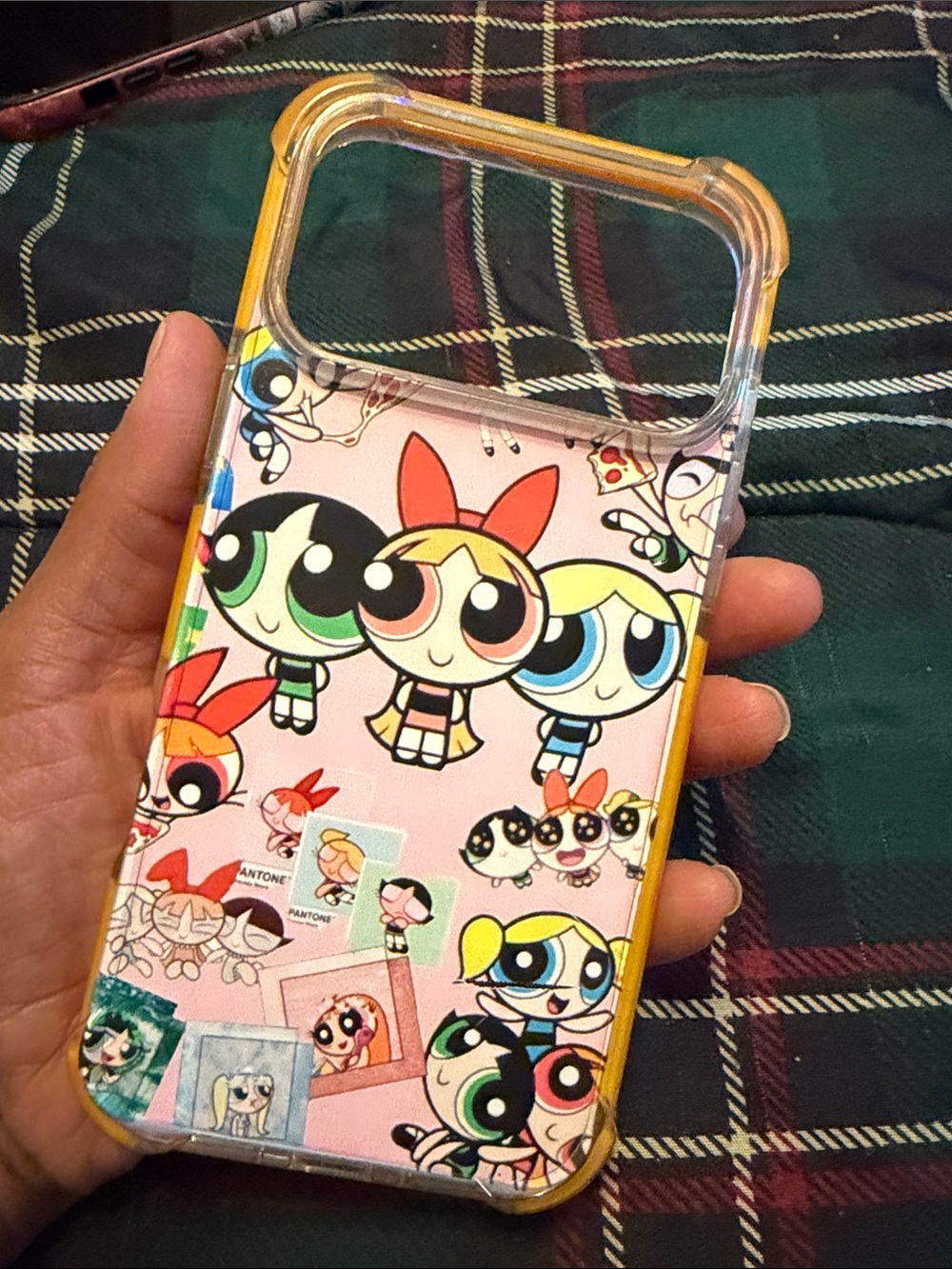 Cartoon Powerpuff Girls Pink Clear Phone Case IPHONE 17 PRO MAX